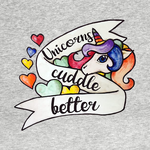 Unicorns Cuddle Better by bubbsnugg